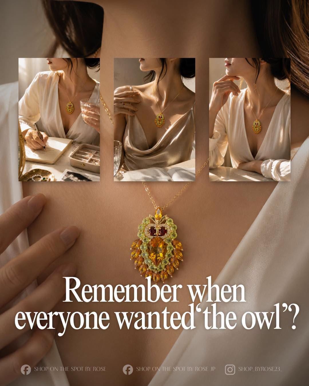 Remember when everyone wanted the owl fine jewelry static post