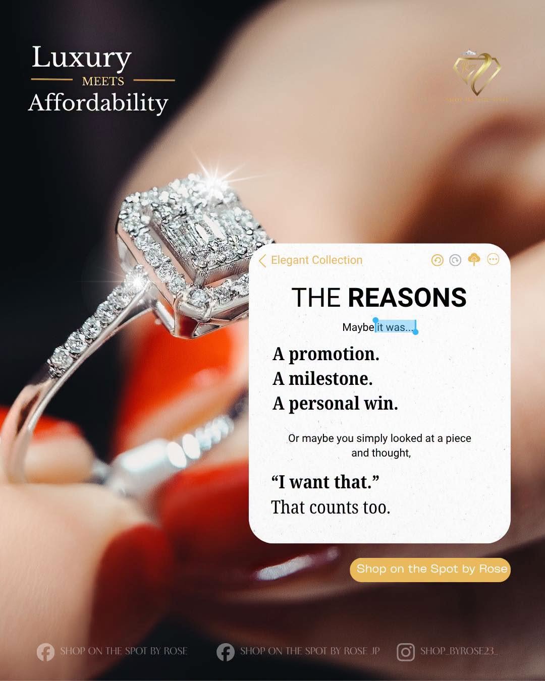 The reason can simply be you. slide 2