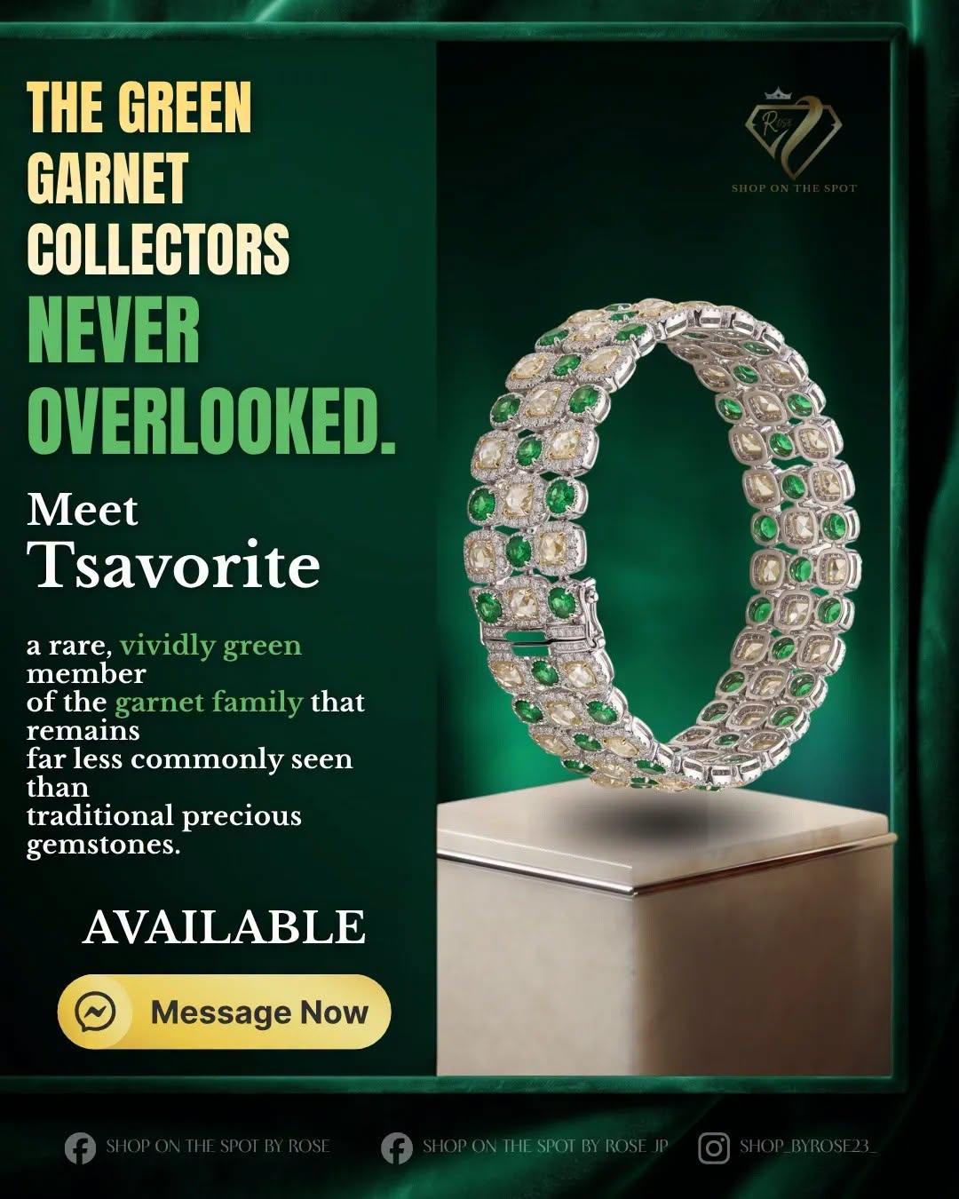 The green garnet collectors remember. slide 1