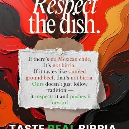 Respect the dish birria education cover
