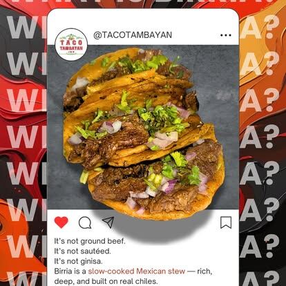 What birria is educational social post