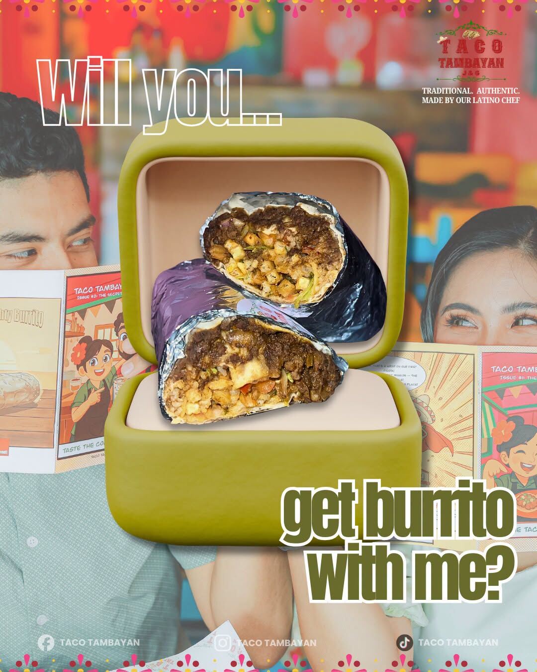 Will you get burrito with me lifestyle static post