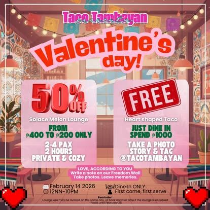 Valentine's Day Taco Tambayan promotion